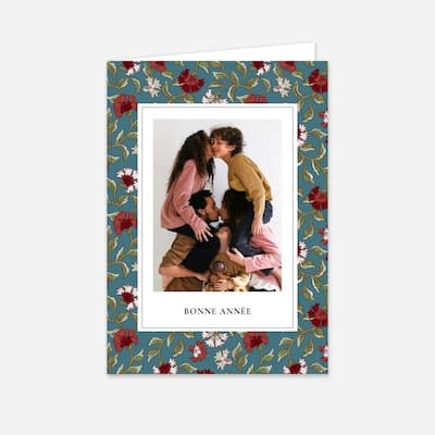 Carte de Noël Floraison