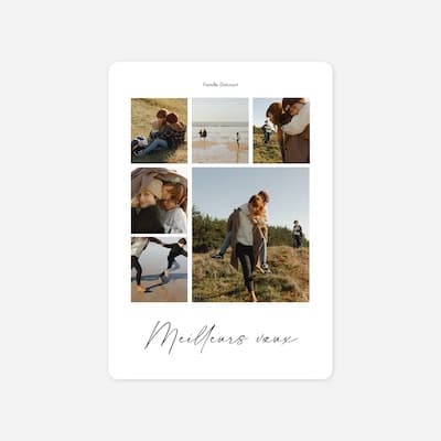 Carte de Noël Premiers flocons