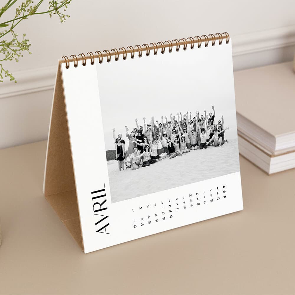 Calendrier chevalet publicitaire