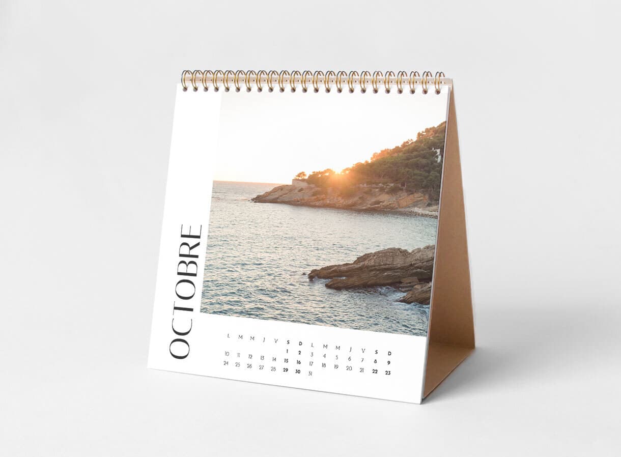 Calendrier photo chevalet
