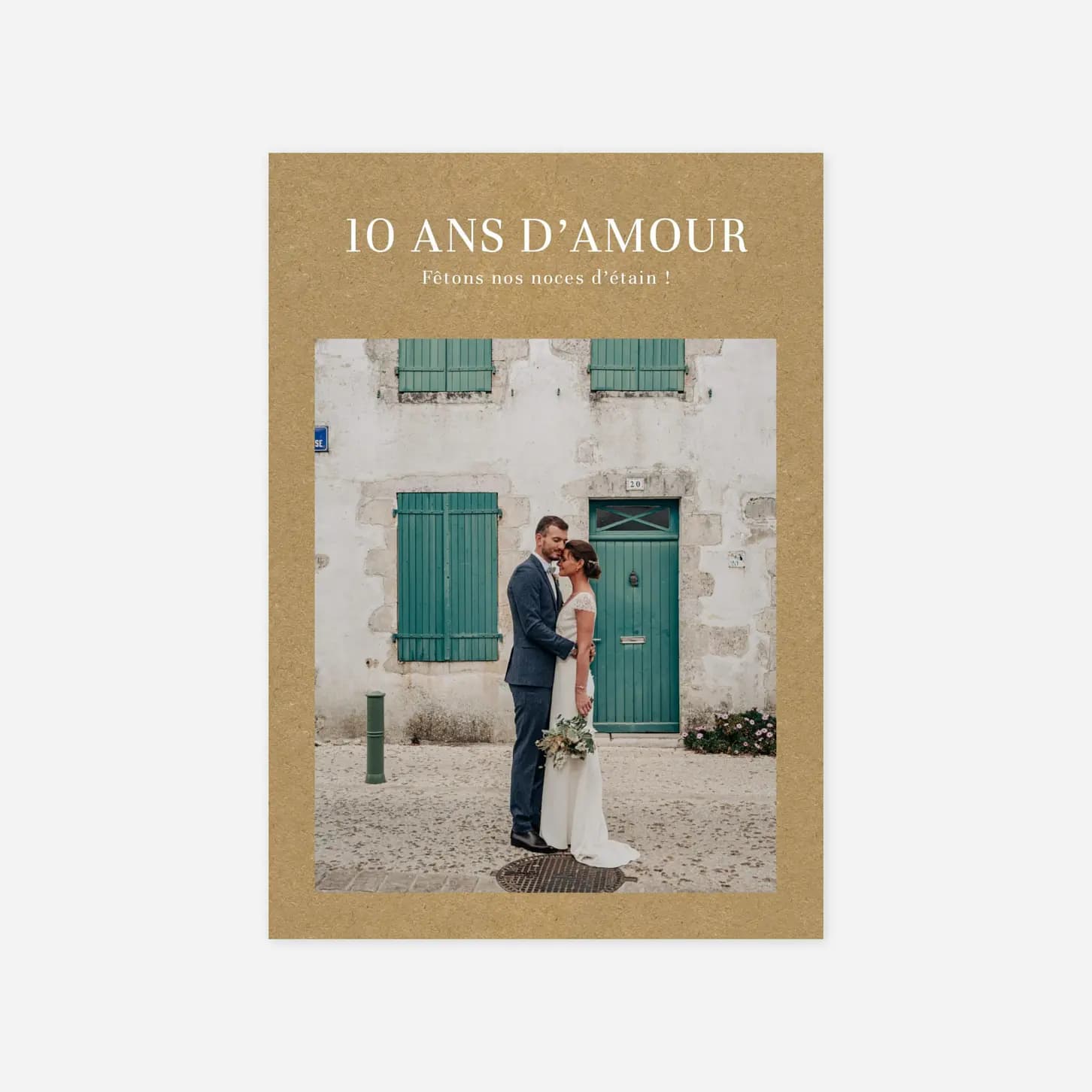 Carte invitation anniversaire mariage