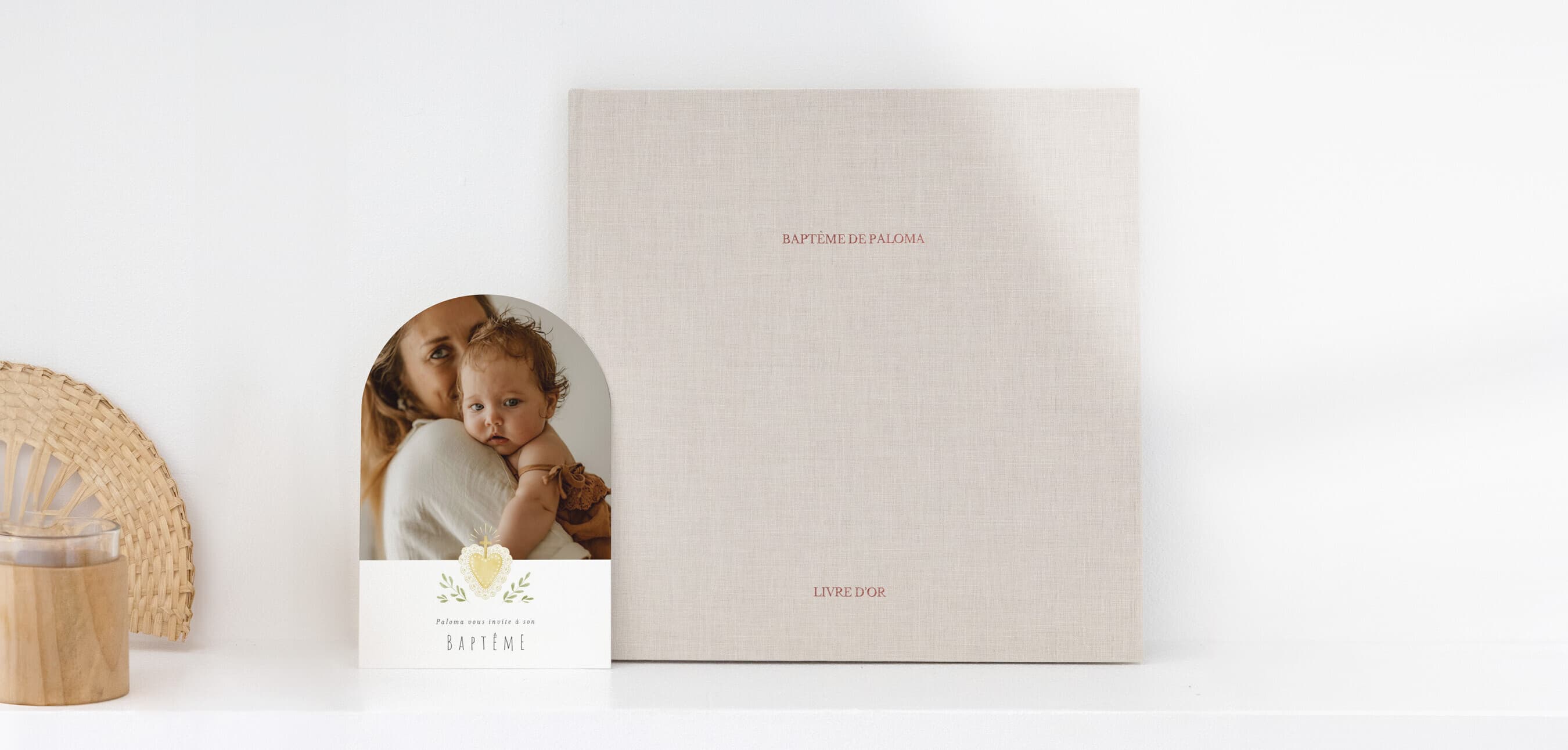Livre d'or personnalisé pour baptême