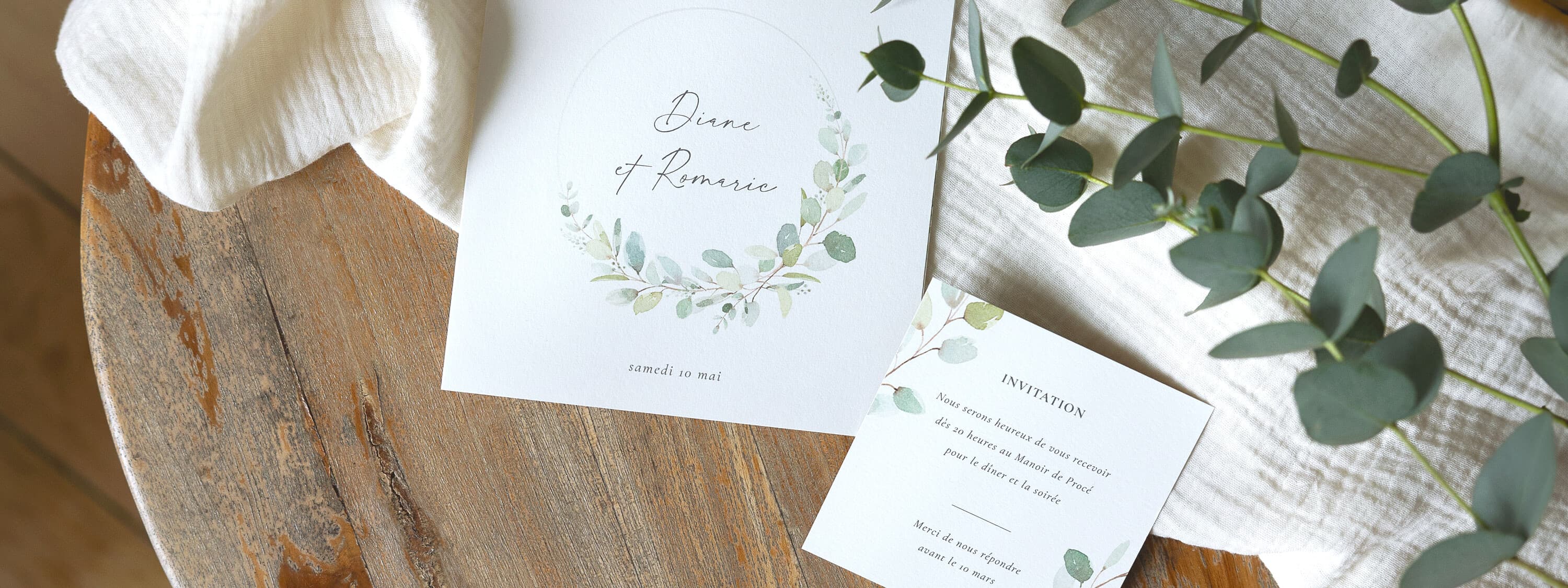 Carton d'invitation mariage
