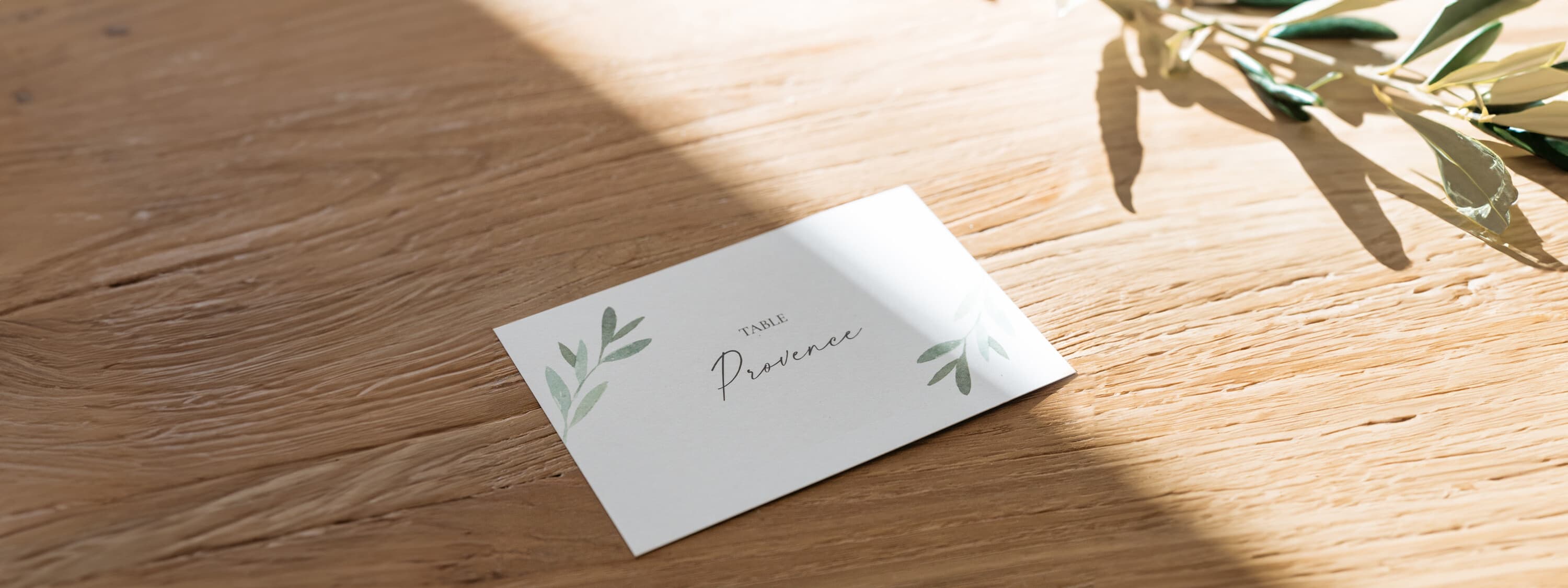 Marque-table mariage original