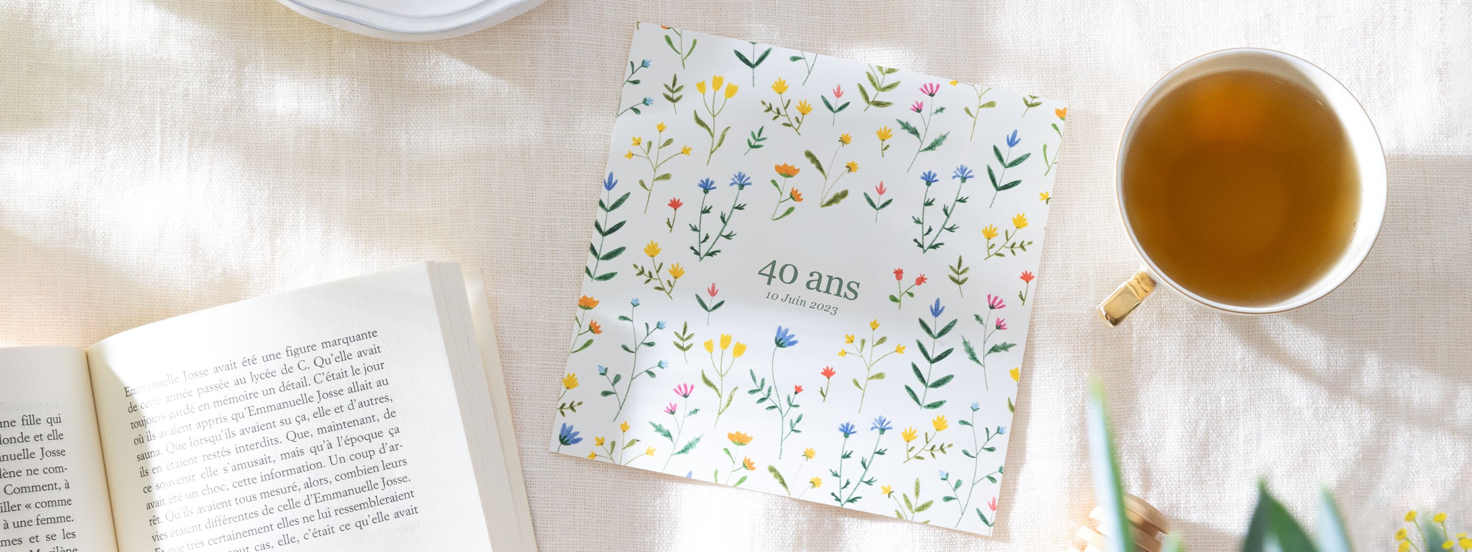 Carte d'invitation anniversaire adulte classique