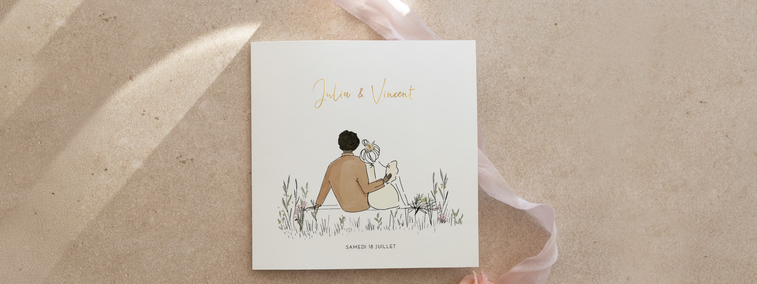 Faire-part de mariage original