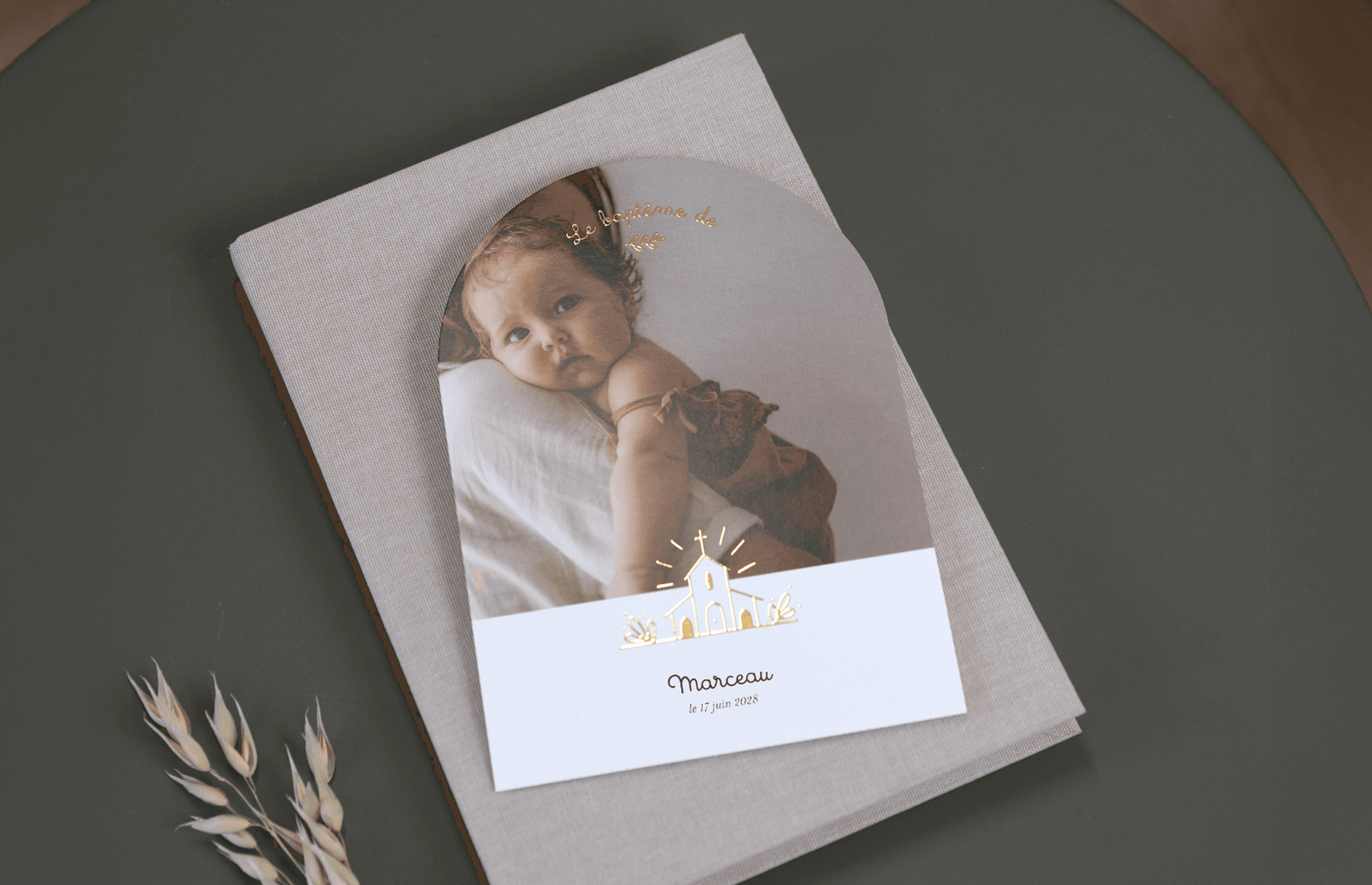 Faire-part de baptême civil