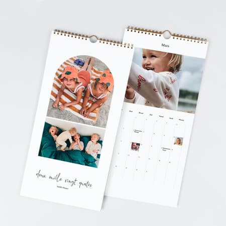 Calendrier photo anniversaire grand format