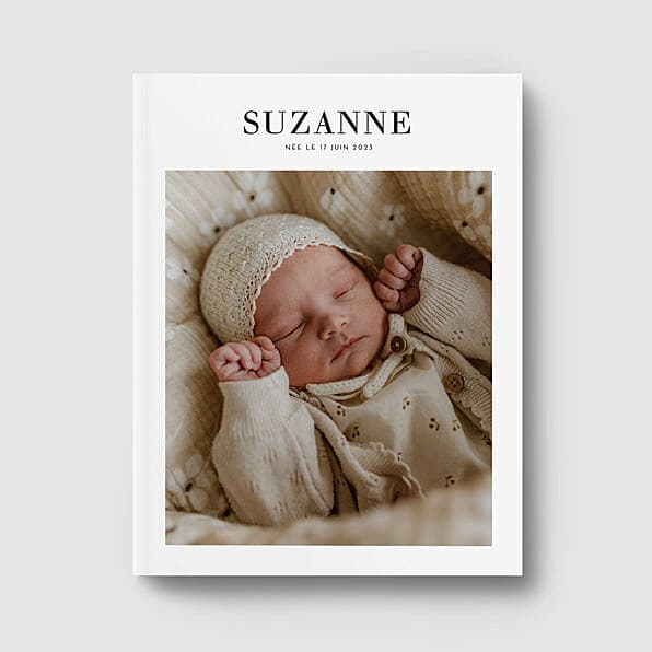 Exemple de livre photo naissance