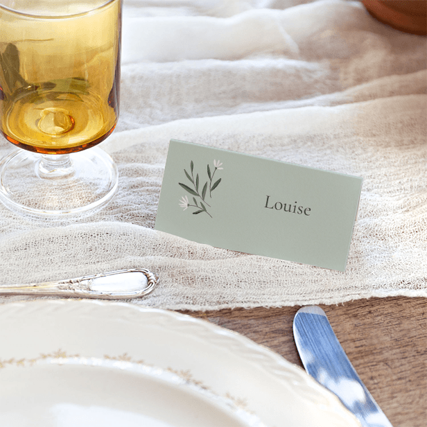 Marque-place baptême Petite colombe