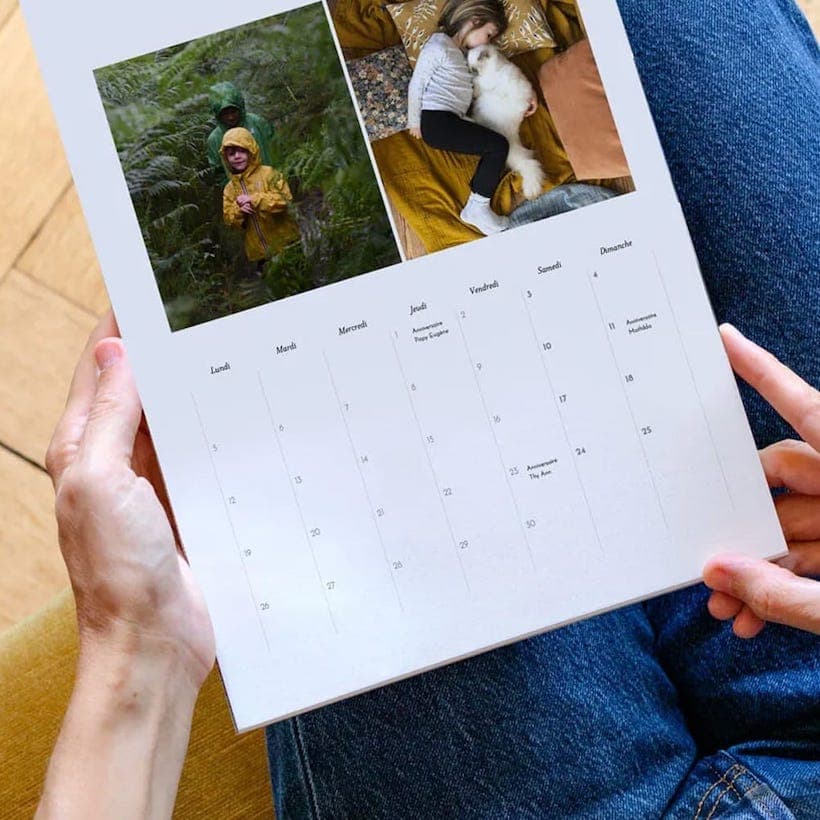 Modèle de calendrier planning personnalisé