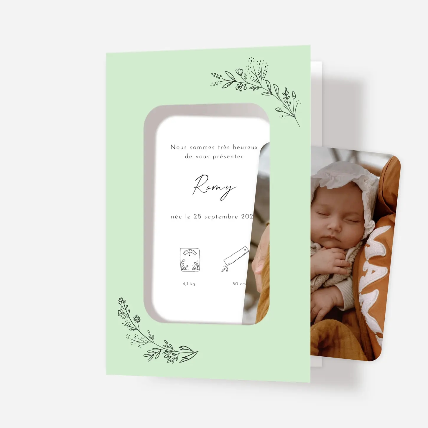 Faire-part naissance Joyeuses brindilles