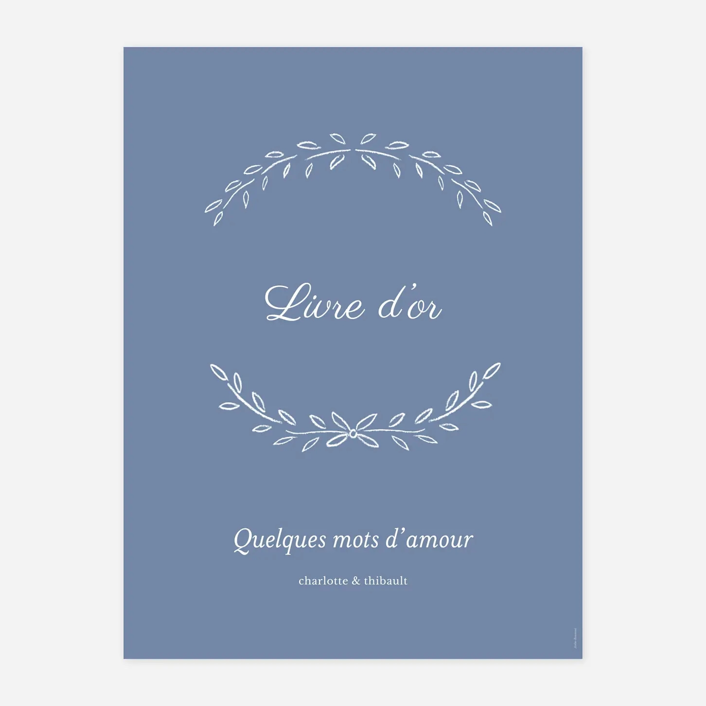 Panneau mariage Poème